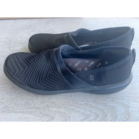Bzees Shoes - Bzees Coco Black Slip On Sneakers Womens 10M Comfort Walking Shoes Lightweight